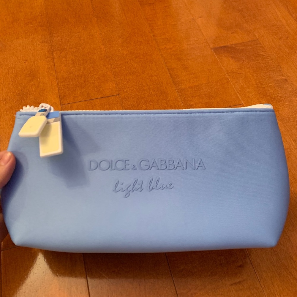 💎 Dolce & Gabbana Light Blue Travel Pouch NWOT